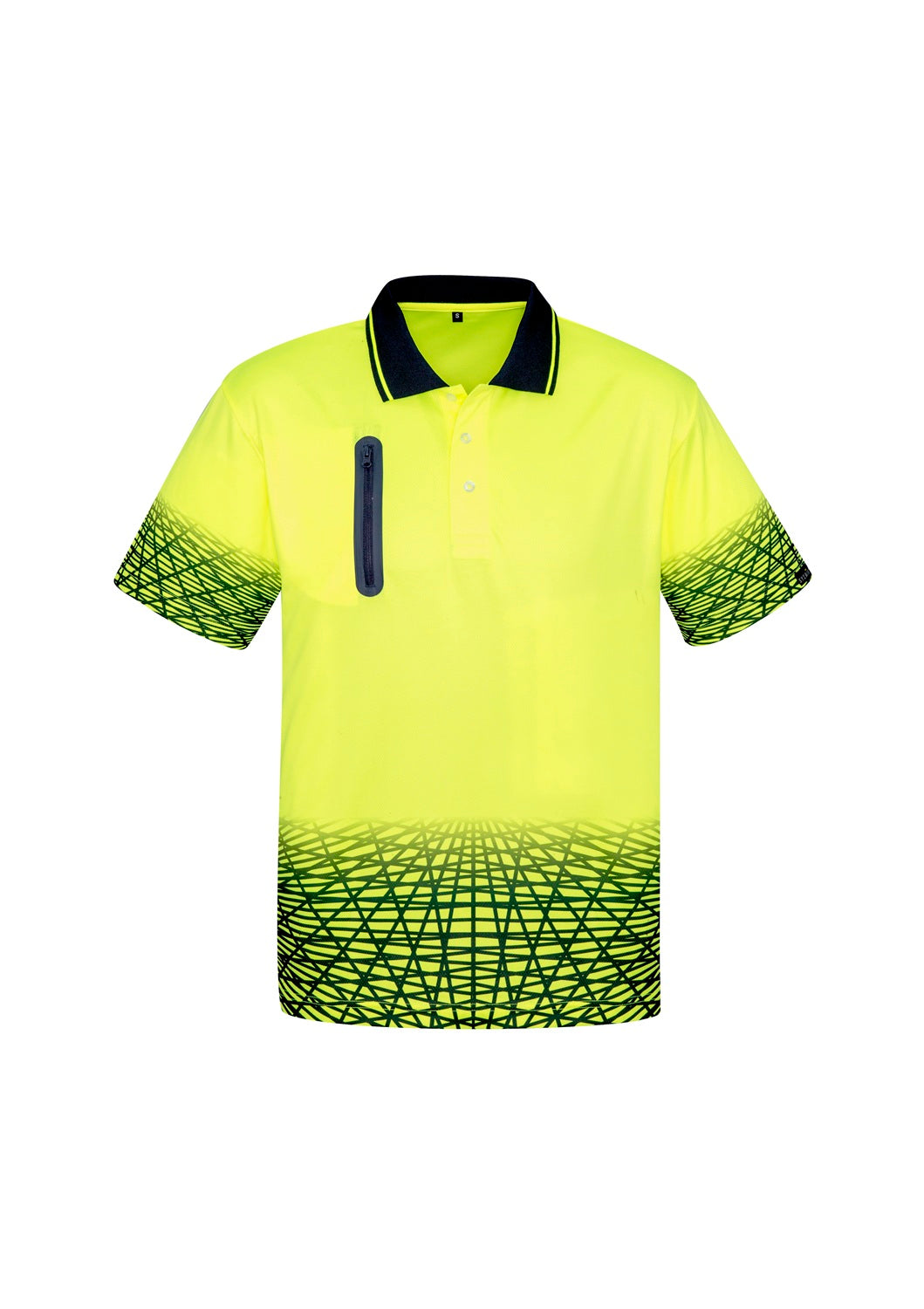 Syzmik Mens Hi Vis Tracks Short Sleeve Polo ZH300 CLEARANCE