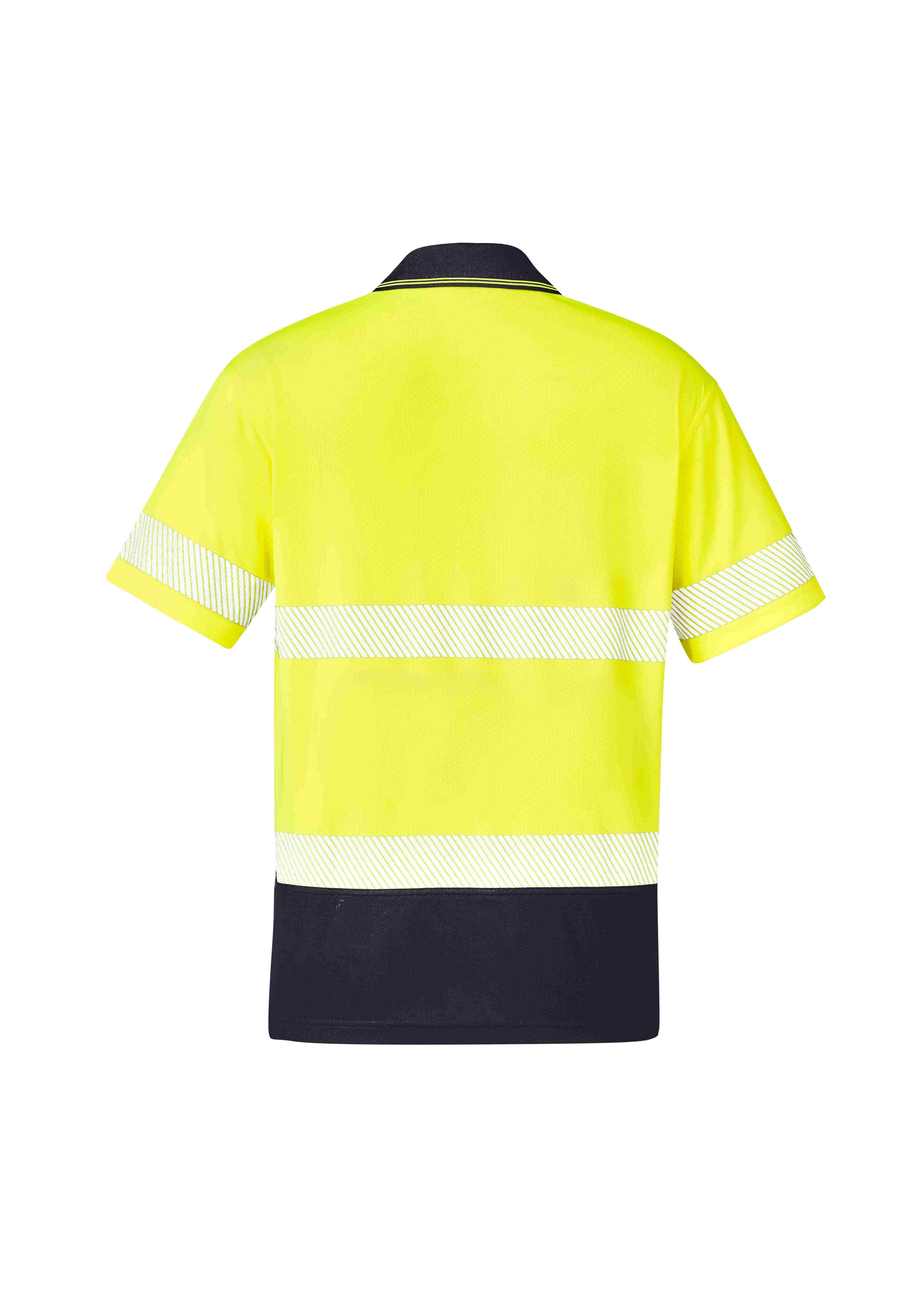 Syzmik Unisex Hi Vis Segmented Tape Short Sleeve Polo ZH535