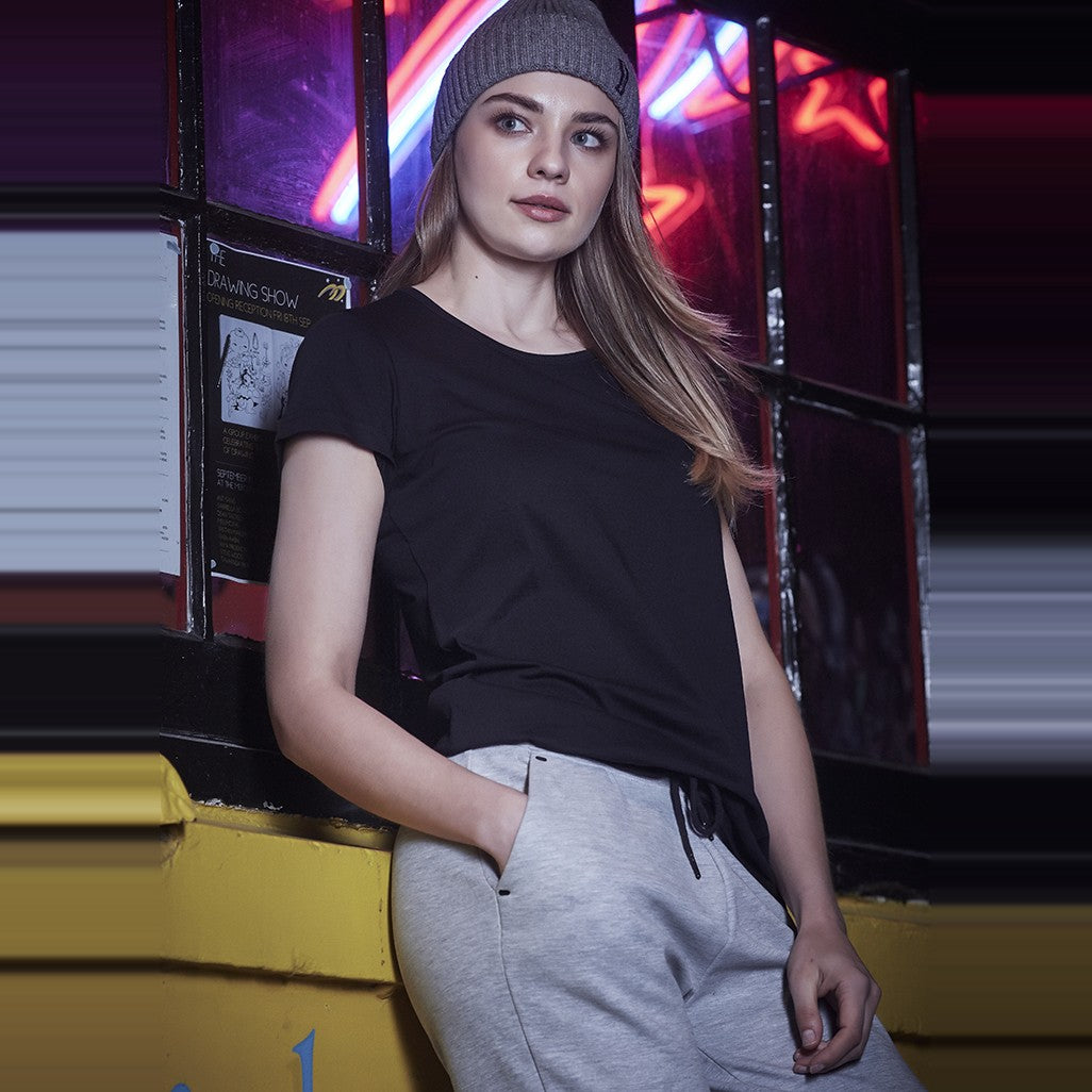 Syzmik Womens Streetworx Tee ZH735, worn by model