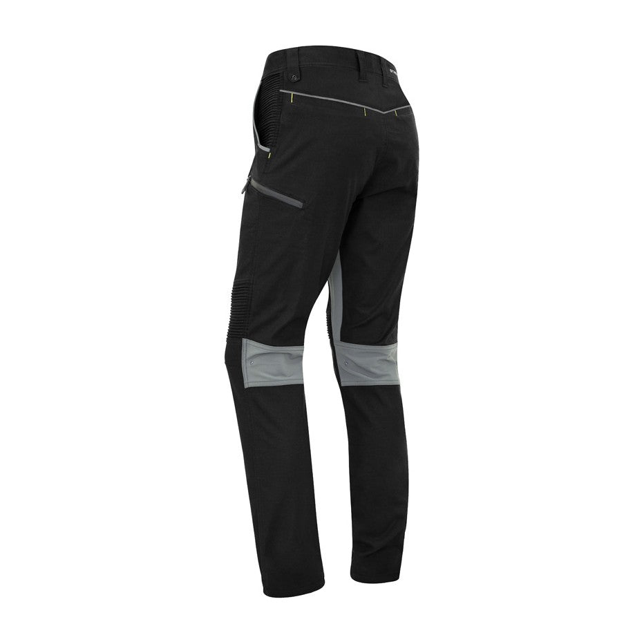 Syzmik Mens Streetworx Stretch Pant ZP320 in Black, view 2