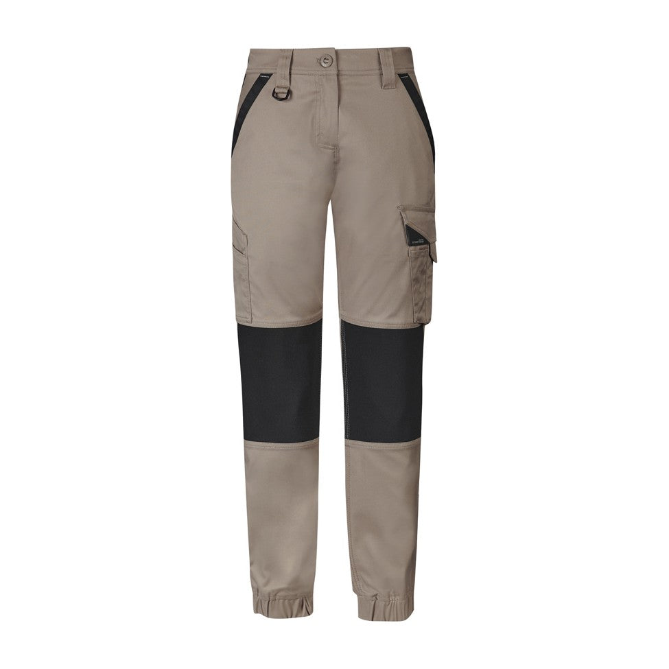 Syzmik Womens Streetworx Tough Pant ZP750 in Khaki