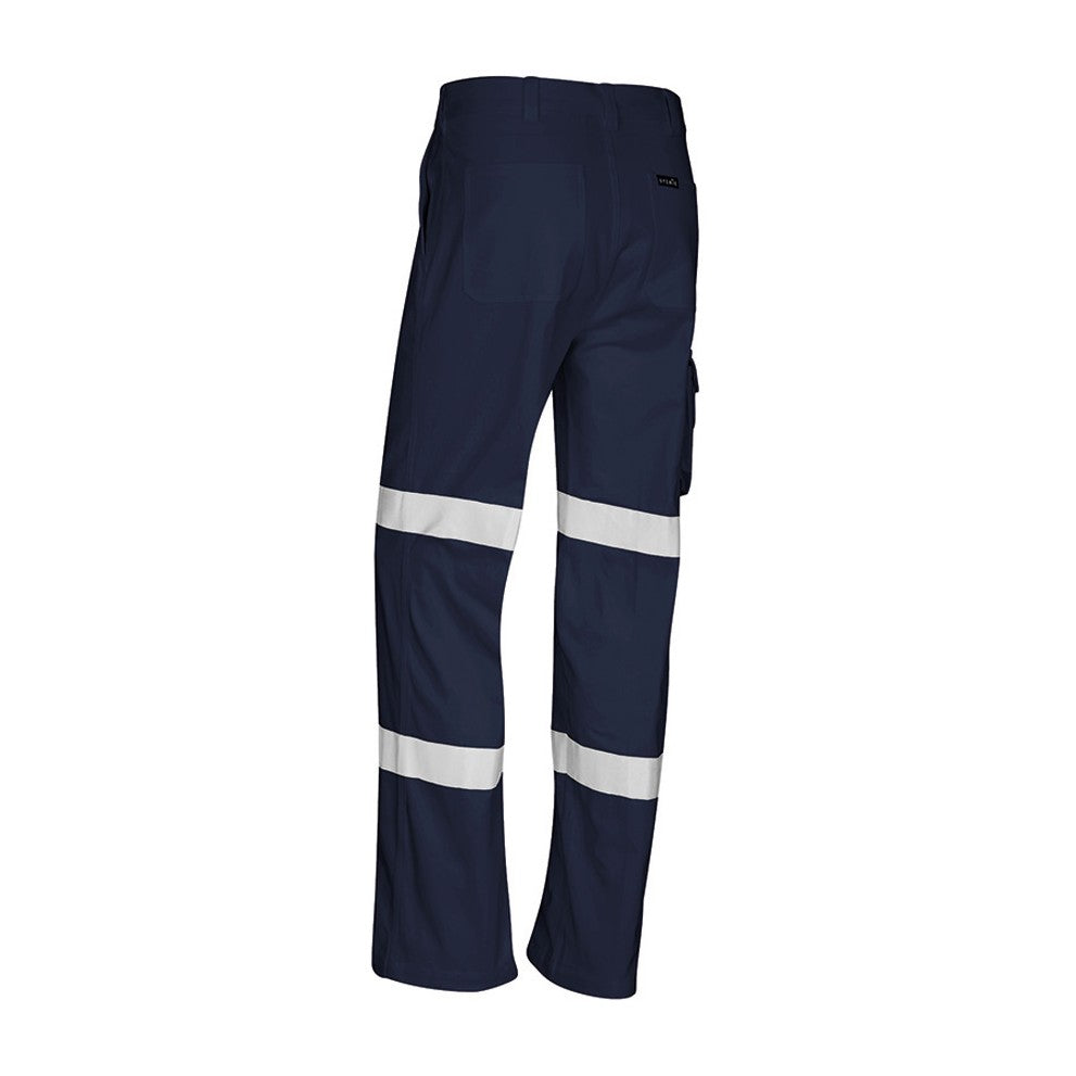 Syzmik Mens Bio Motion Taped Pant (Regular) ZP920 in Navy, view 2
