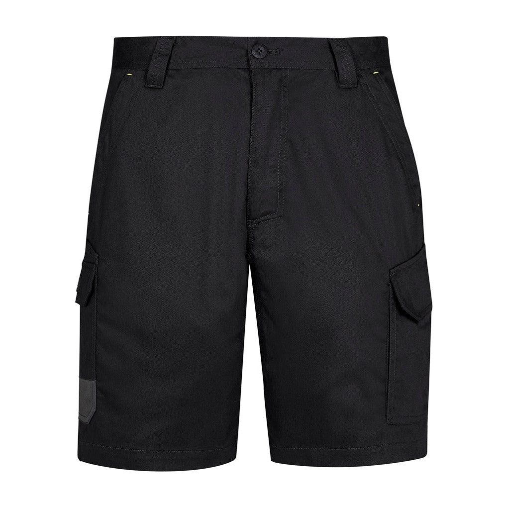 Syzmik Mens Summer Cargo Short ZS146 in Black