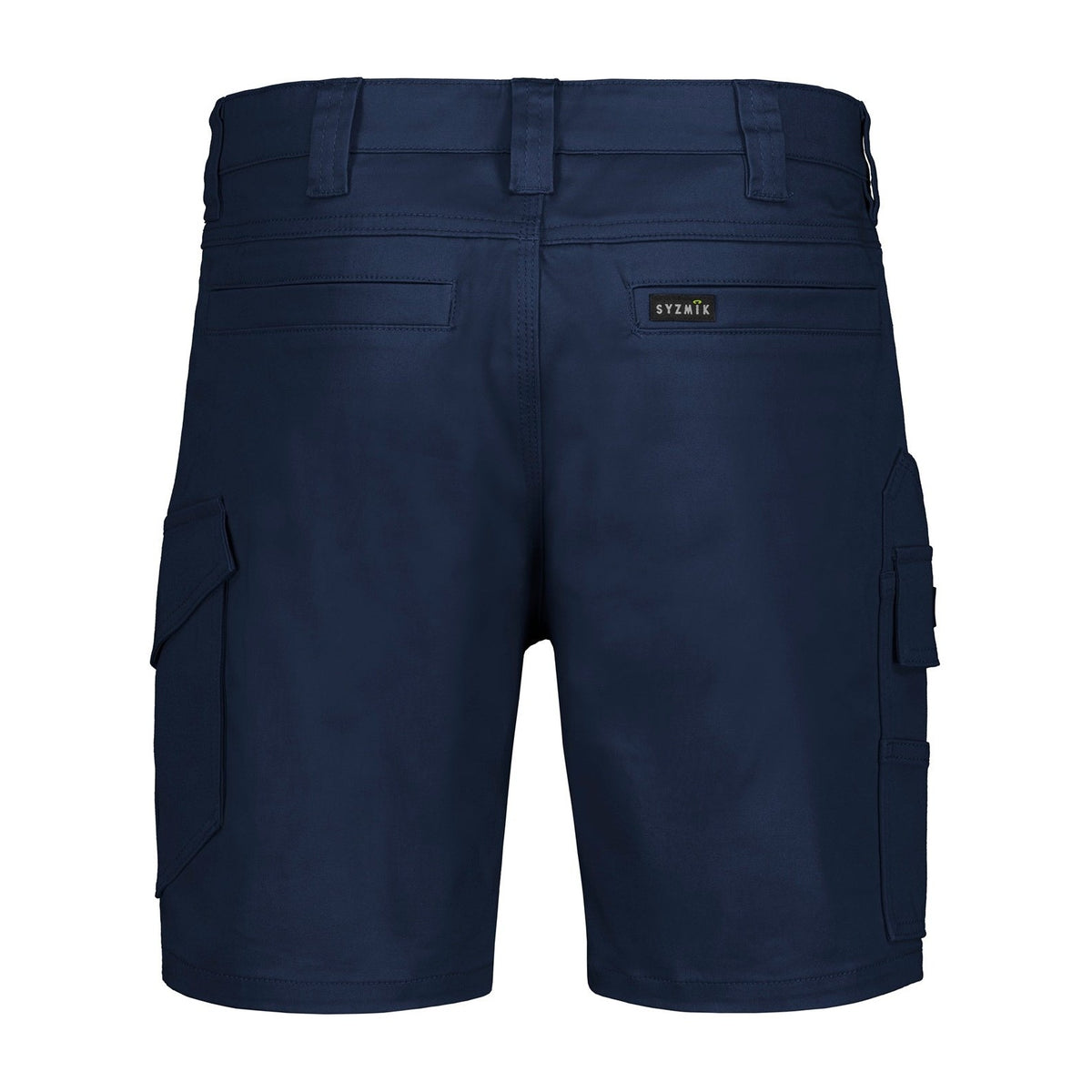Syzmik Mens Essential Stretch Cargo Shorts ZS235 in Navy