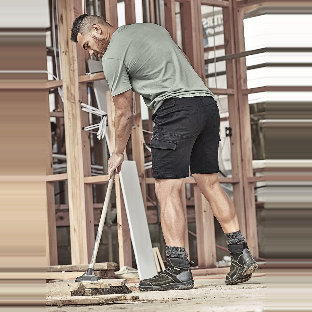 Syzmik Mens Streetworx Comfort Short ZS445, worn by model