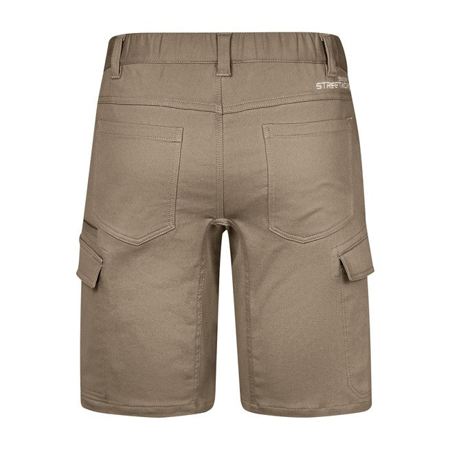 Syzmik Mens Streetworx Comfort Short ZS445 in Khaki, view 2