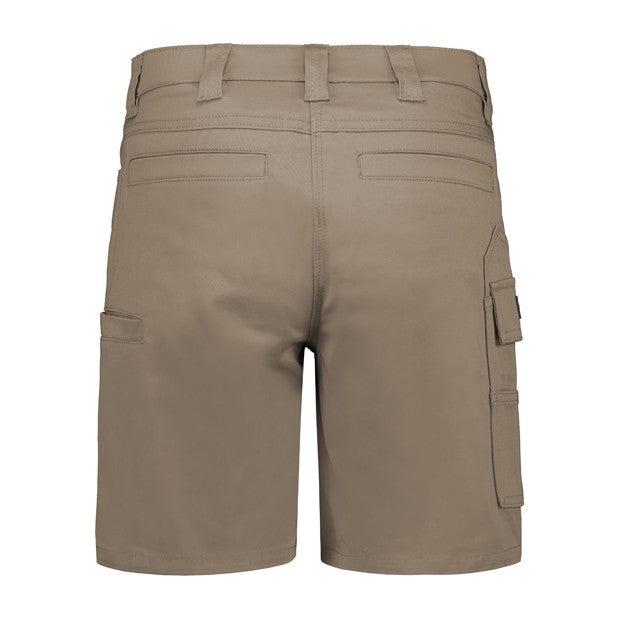 Syzmik Womens Essential Stretch Cargo Short ZS735 in Khaki, view 2
