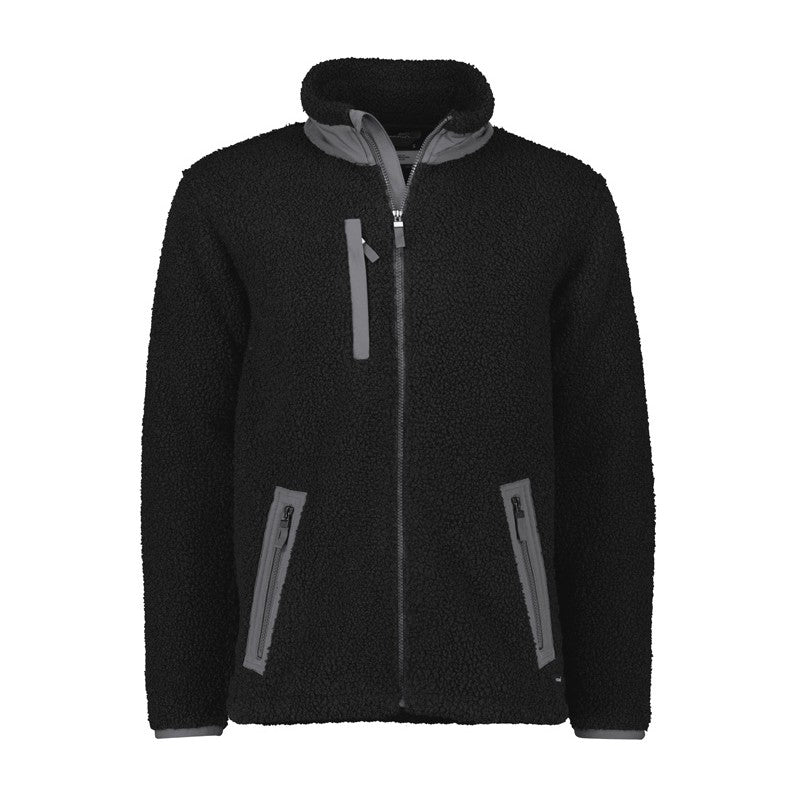 Syzmik Unisex Streetworx Full Zip Sherpa Fleece ZT285 in Black
