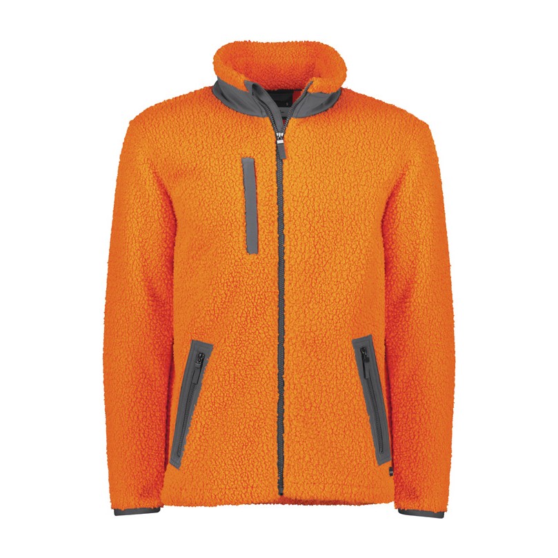 Syzmik Unisex Streetworx Full Zip Sherpa Fleece ZT285 in Orange