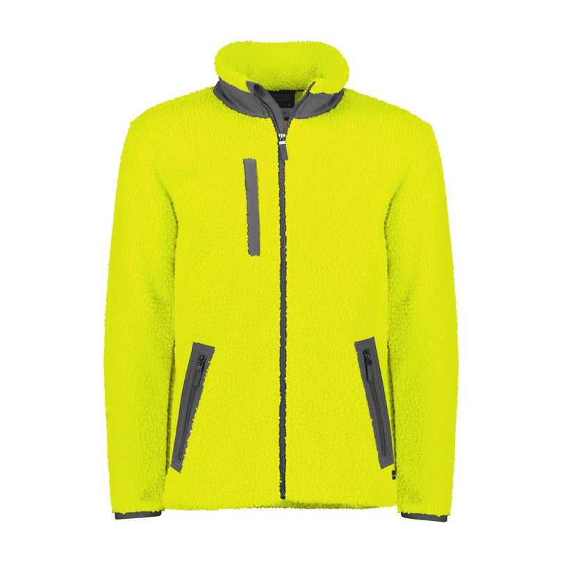Syzmik Unisex Streetworx Full Zip Sherpa Fleece ZT285 in Yellow