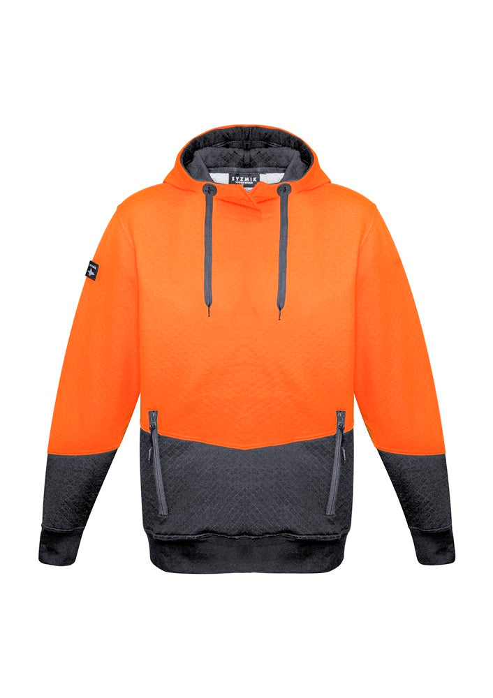 Syzmik Unisex Hi Vis Textured Jacquard Hoodie ZT477 CLEARANCE