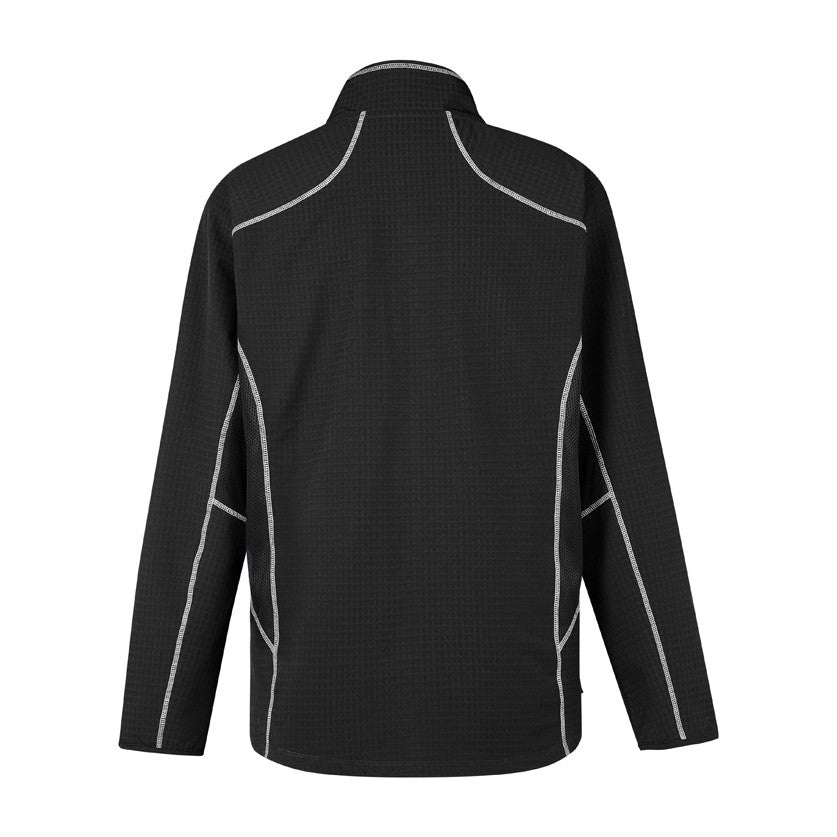 Syzmik Mens Streetworx Stretch Mid-Layer ZT820 in Black, view 2