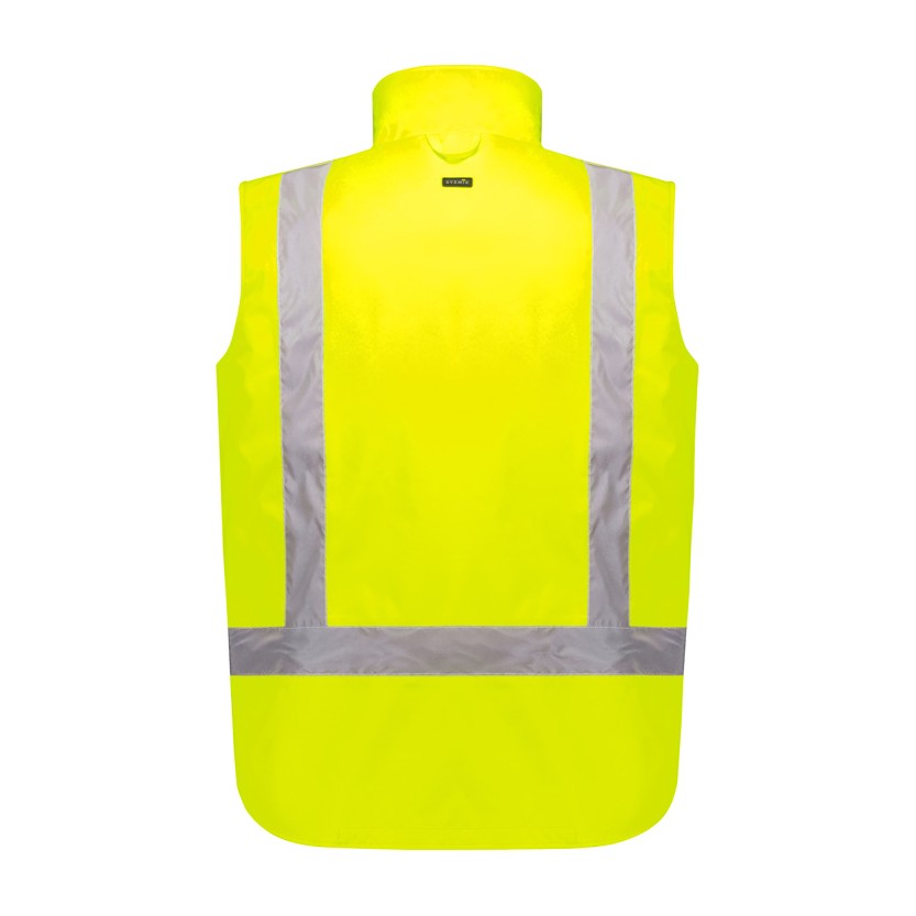 Syzmik Unisex Hi Vis Waterproof Reversible Vest ZV228 in Yellow, view 2