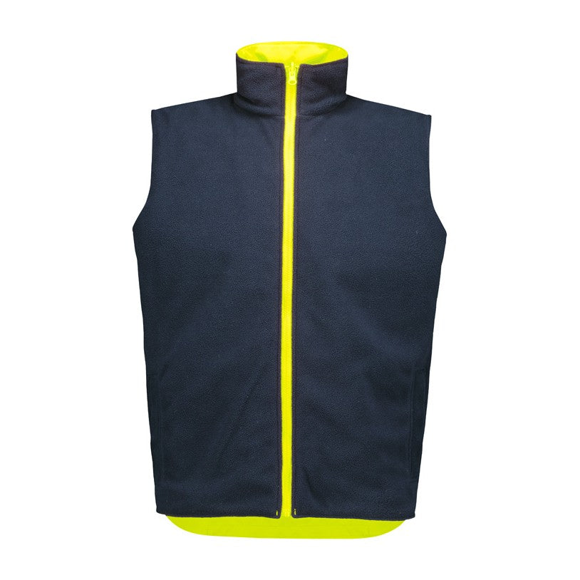 Syzmik Unisex Hi Vis Waterproof Reversible Vest ZV228 in Yellow, view 3