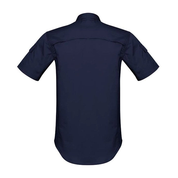 Syzmik Mens Rugged Cooling Short Sleeve Shirt ZW405 NAVY CLEARANCE in Navy