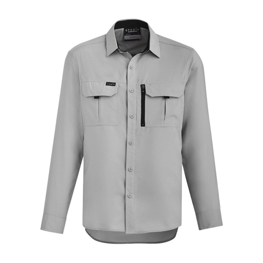Syzmik Mens Outdoor L/S Shirt ZW460 in Stone