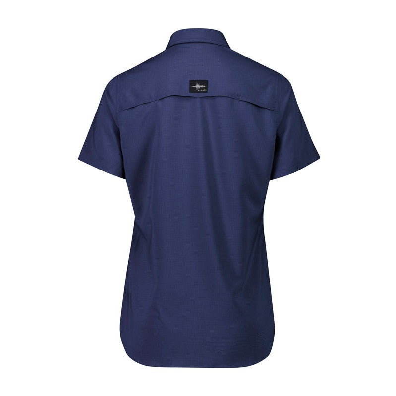 Syzmik Womens Outdoor Short Sleeve Shirt ZW765 in Navy