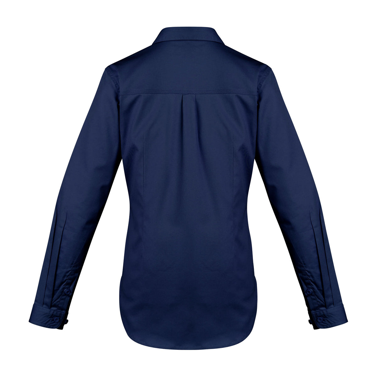 Syzmik Womens Lightweight Tradie Long Sleeve Shirt ZWL121 in Blue, view 2