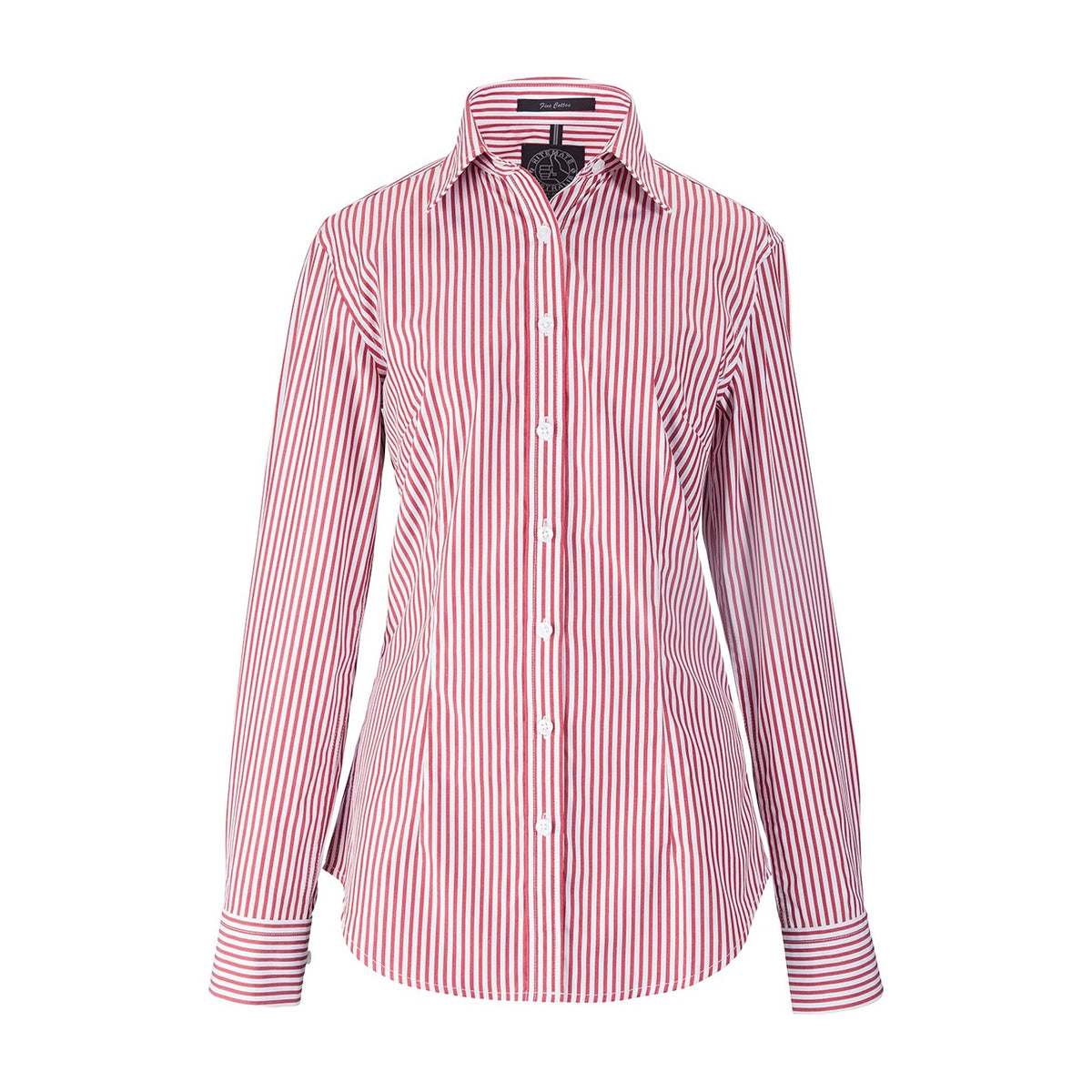 Pilbara Womens Long Sleeve Shirt RMPC013 in Red/White Stripe