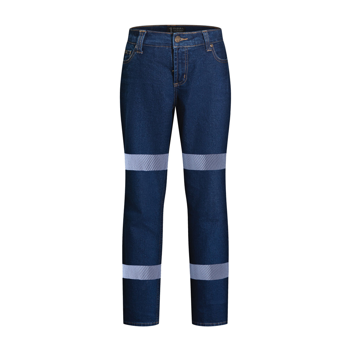 Pilbara Womens Reflective Stretch Denim Jeans RM220LSDR in Blue
