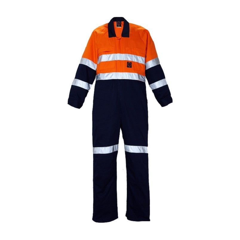 Ritemate 2 Tone Coverall 50MM Reflective Tape RM908CR in Orange/Navy