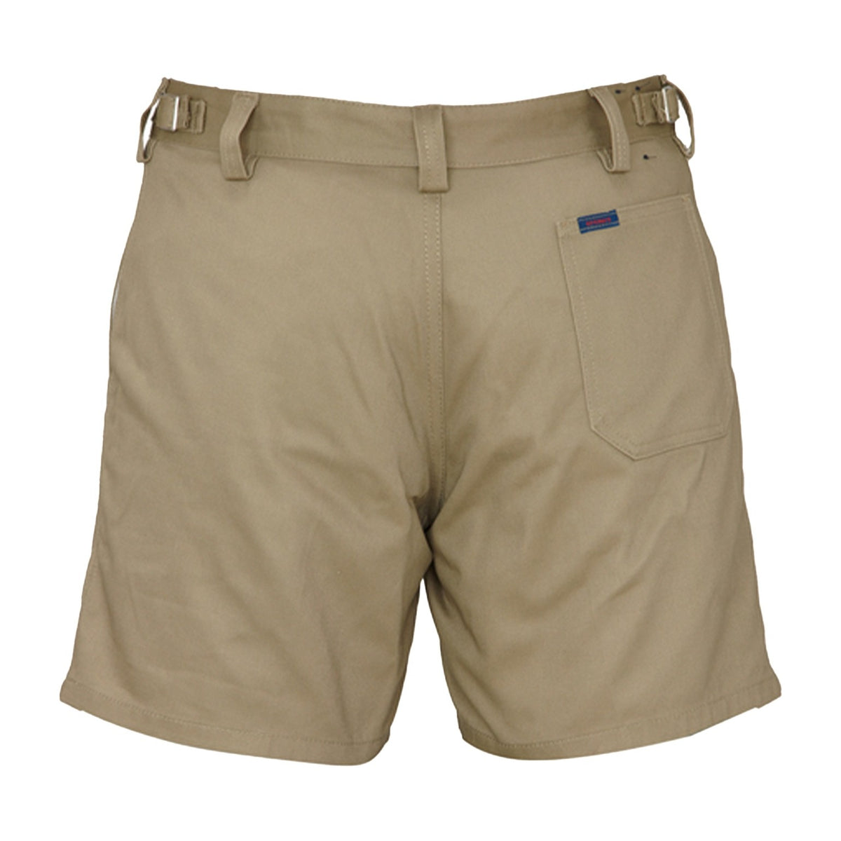 Ritemate Belt Loop And Side Tab Combo Shorts RM1002S in Khaki, back view