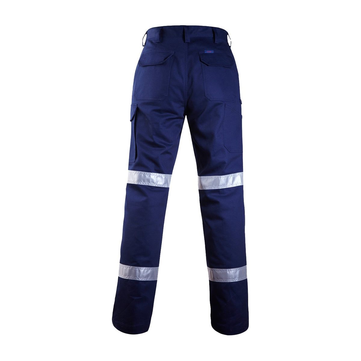 Ritemate Cargo Trousers 50MM Reflective Tape RM1004R in Navy, back view