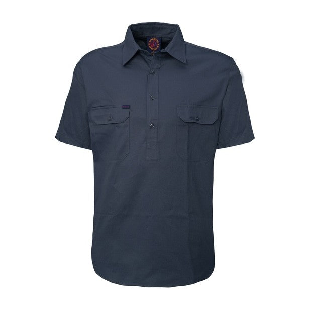 Ritemate Closed Front Short Sleeve Shirt RM100CFS in Bottle