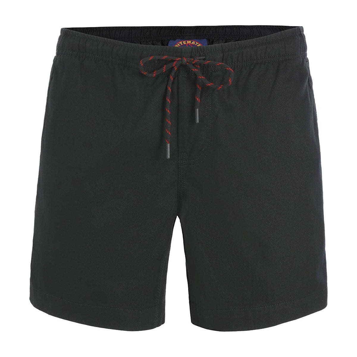 Ritemate Unisex Light Weight Elastic Waist Utility Shorts RM1010 in Black