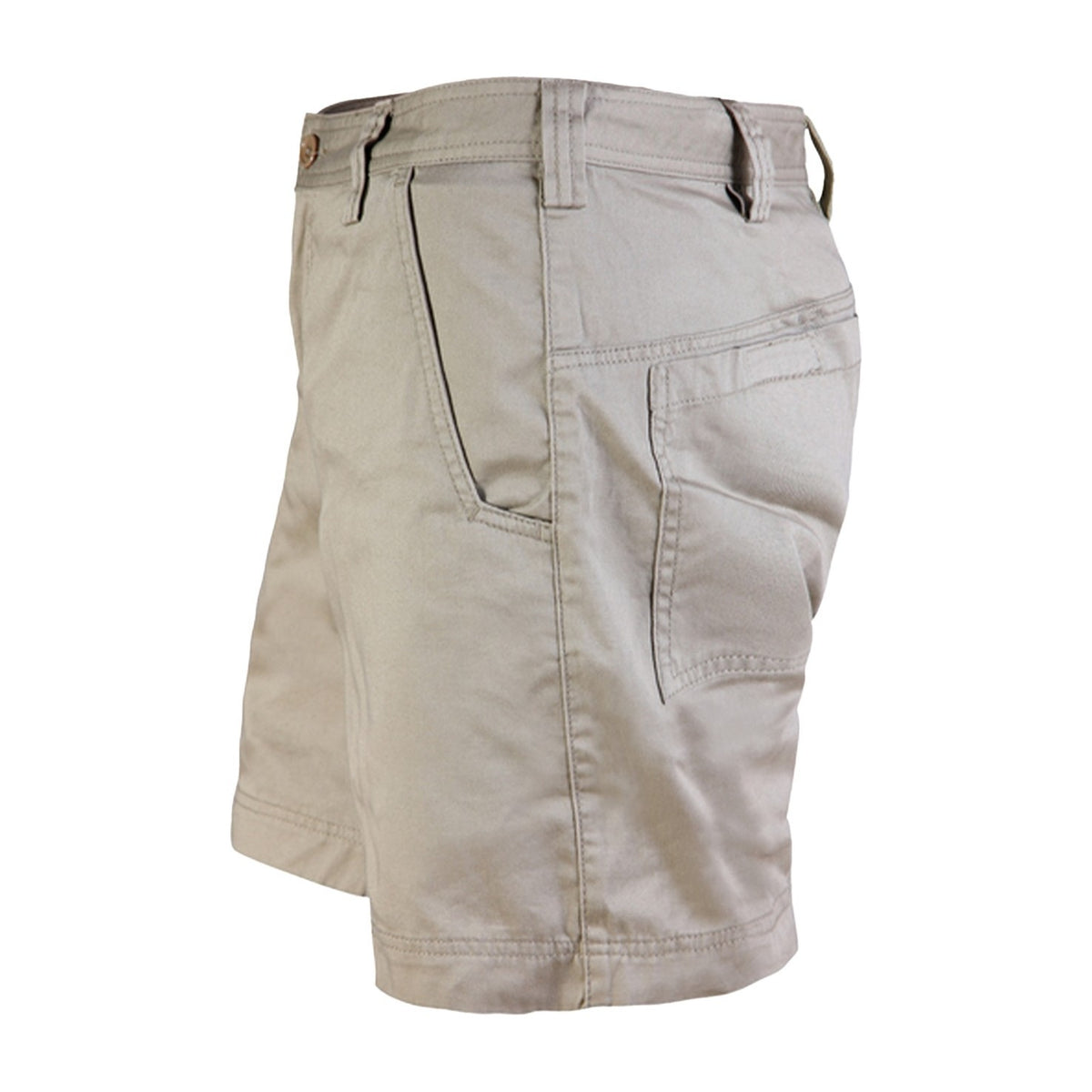 Ritemate Unisex Light Weight Narrow Leg Shorts RM2020 in Khaki, left view