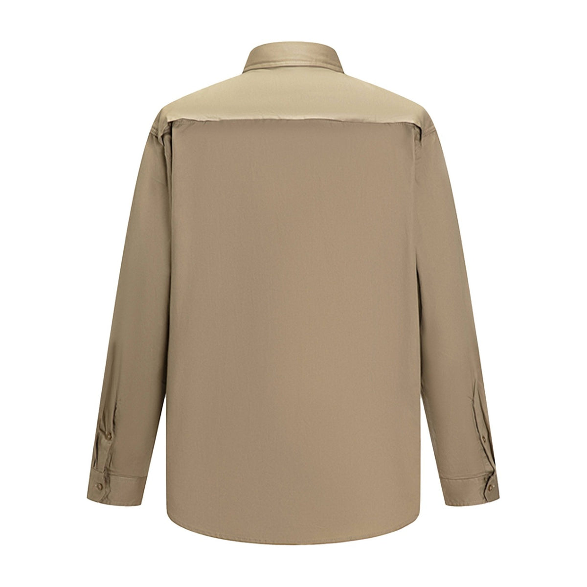Ritemate Vented Open Front Light Weight Shirt RM108V3 in Khaki, back view