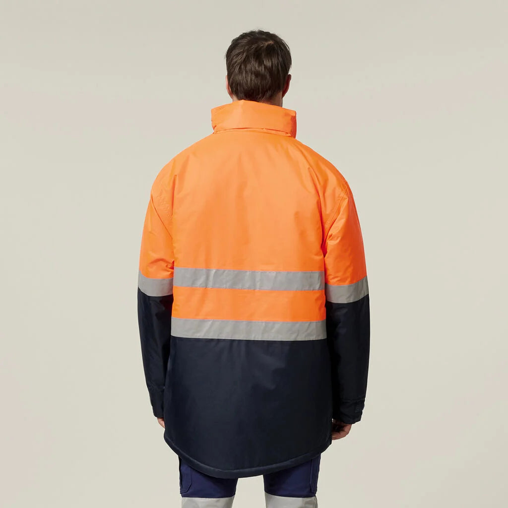Hard Yakka Hi Vis 2 Tone Taped Quilted Waterproof Jacket Y06685 CLEARANCE