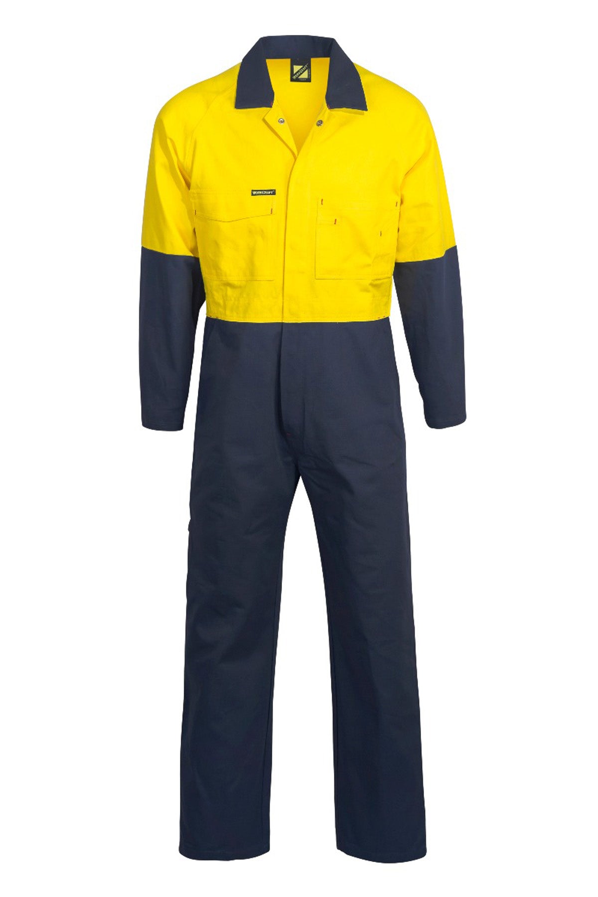 Workcraft Hi Vis Cotton Drill Coveralls WC3051