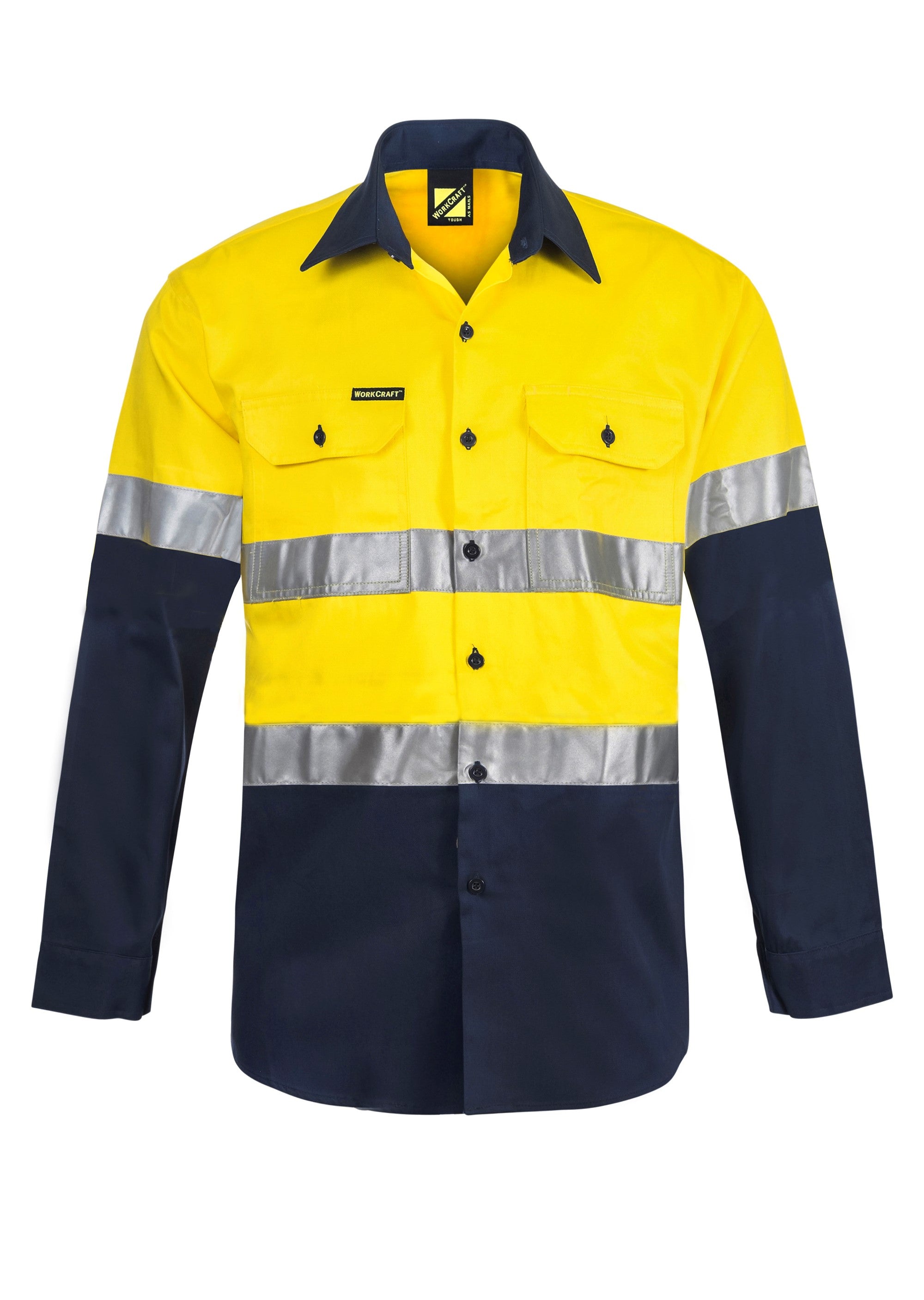 Workcraft Hi Vis Cotton Shirt with CSR Tape WS6030