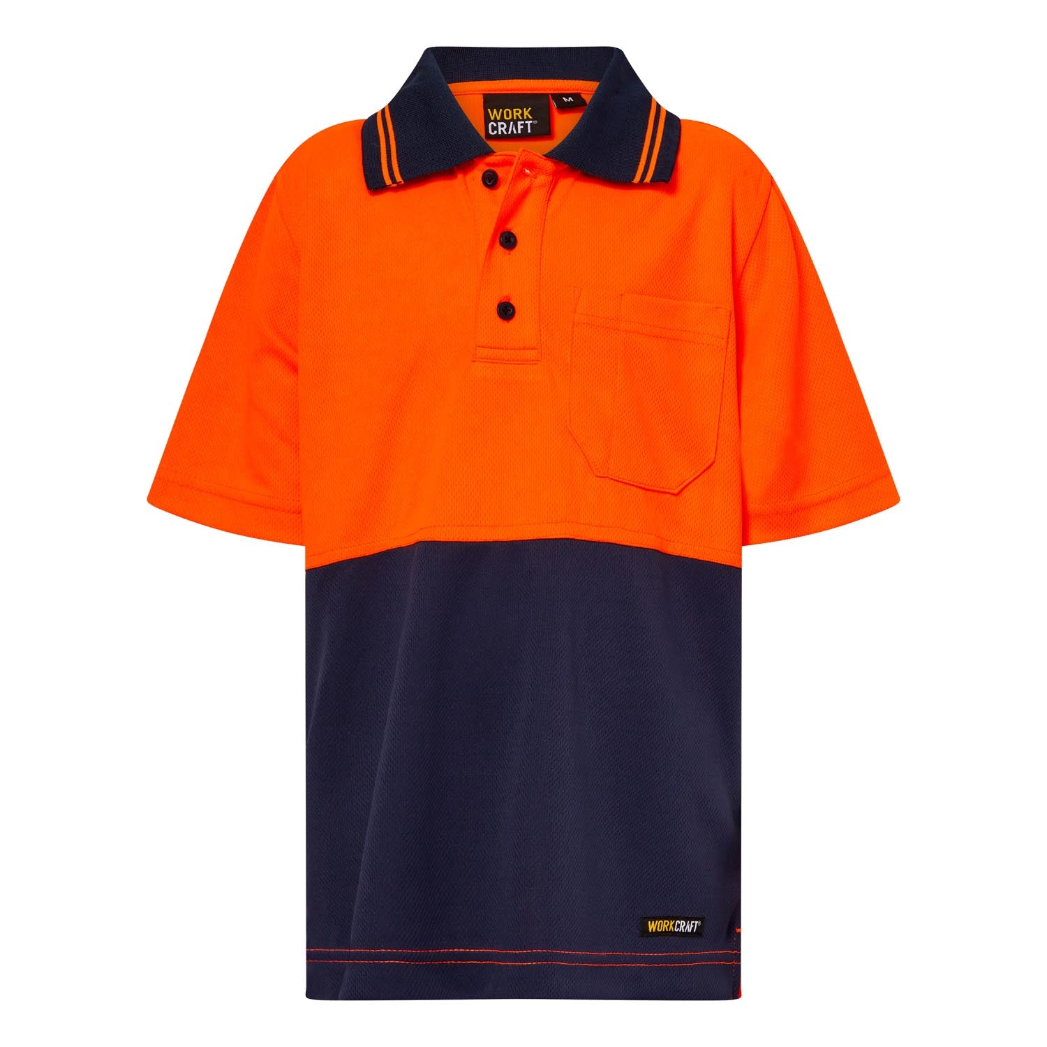 Workcraft Kids Short Sleeve Two Tone Polo WSPK20
