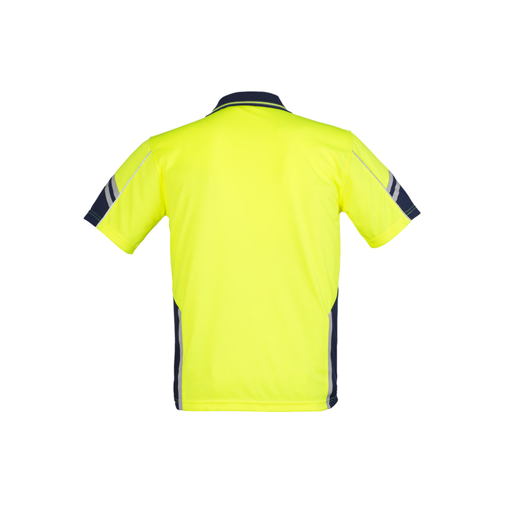 Syzmik Mens Hi Vis Squad S/S Polo ZH237 YELLOW CLEARANCE