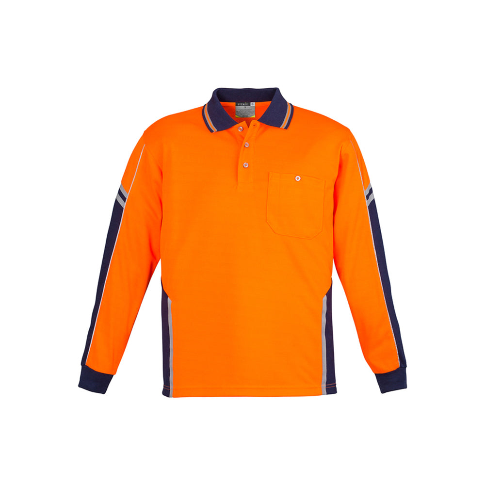 Syzmik Mens Hi Vis Squad L/S Polo ZH238