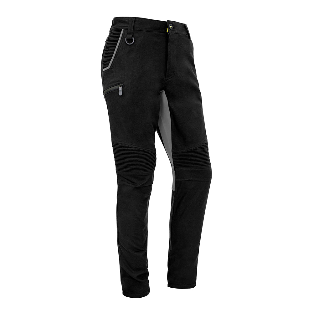Syzmik Mens Streetworx Stretch Pant Non-Cuffed ZP320 BLACK CLEARANCE