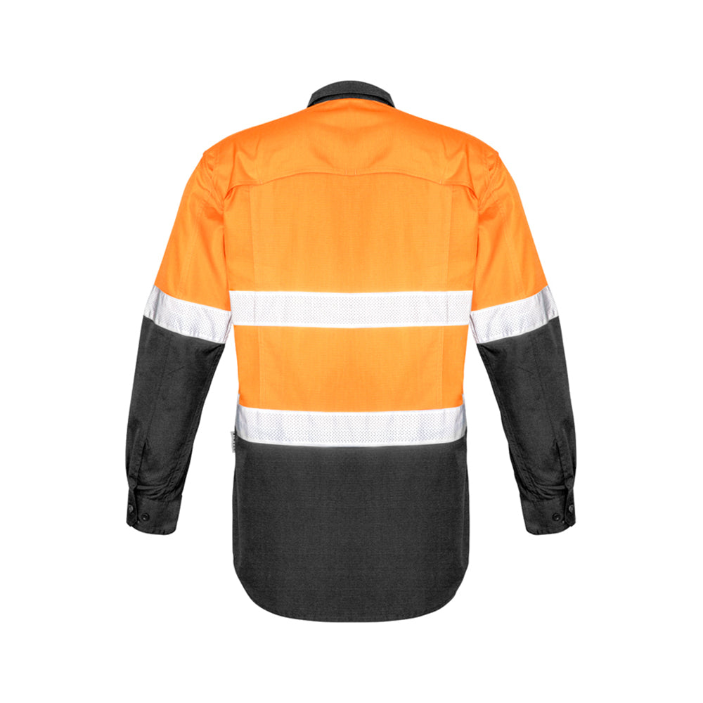 Syzmik Mens Rugged Cooling Taped Hi Vis Spliced Shirt ZW129