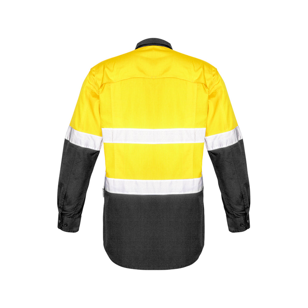 Syzmik Mens Rugged Cooling Taped Hi Vis Spliced Shirt ZW129