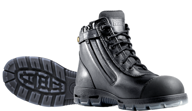 Redback Cobar Safety Zipsider Black Oil Kip USCBZS