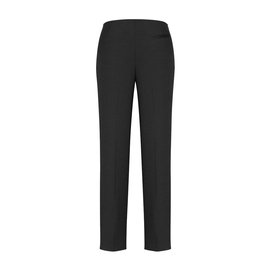 Biz Corporates Cool Stretch Womens Bandless Slim Leg Pant 10121 in Black, view 2