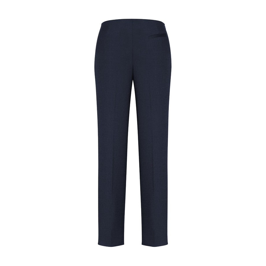 Biz Corporates Cool Stretch Womens Bandless Slim Leg Pant 10121 in Navy, view 2