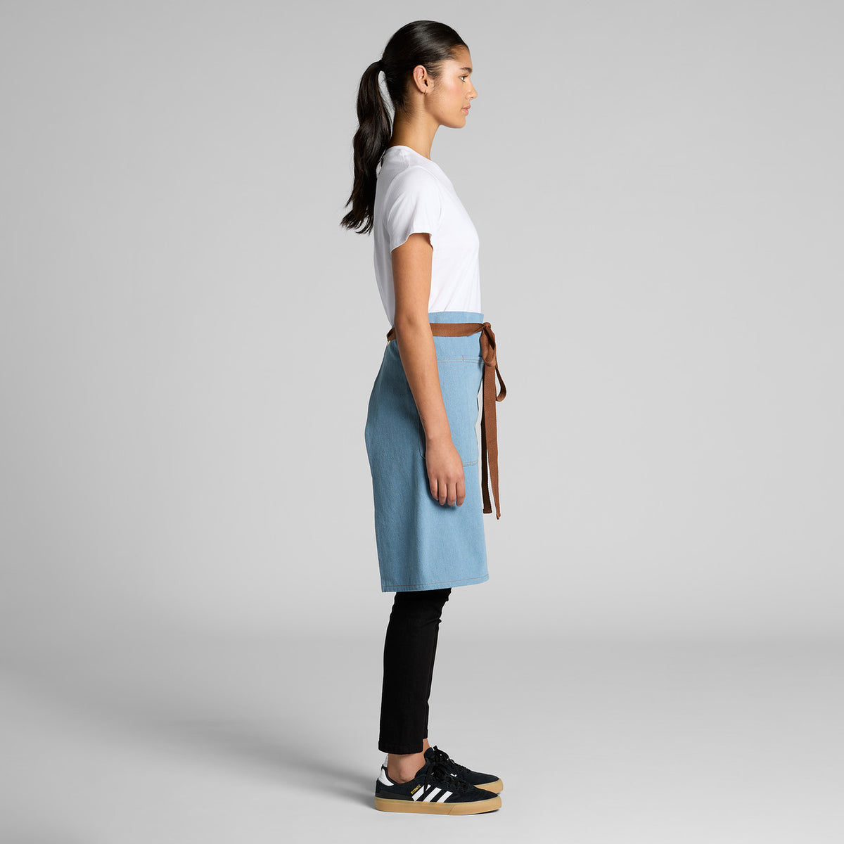 AS Colour Denim Half Apron 1085, side view
