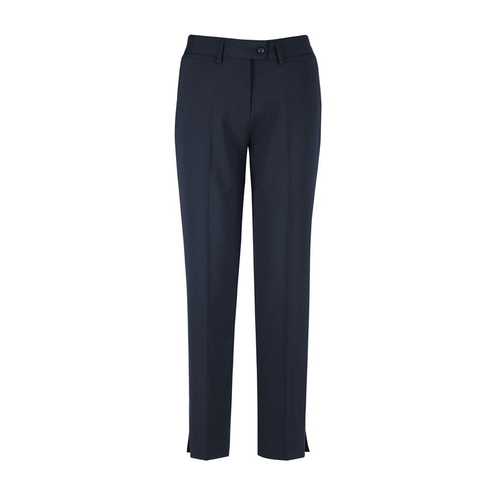 Biz Corporates Comfort Wool Stretch Womens Slim Leg Pant 14017 in Navy