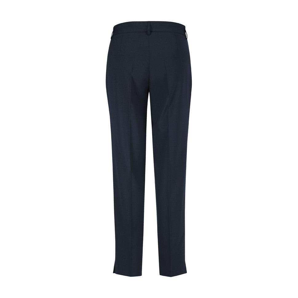 Biz Corporates Comfort Wool Stretch Womens Slim Leg Pant 14017 in Navy, view 2