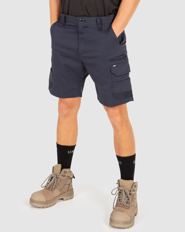 UNIT Demolition Mens Stretch Cargo Shorts 19"