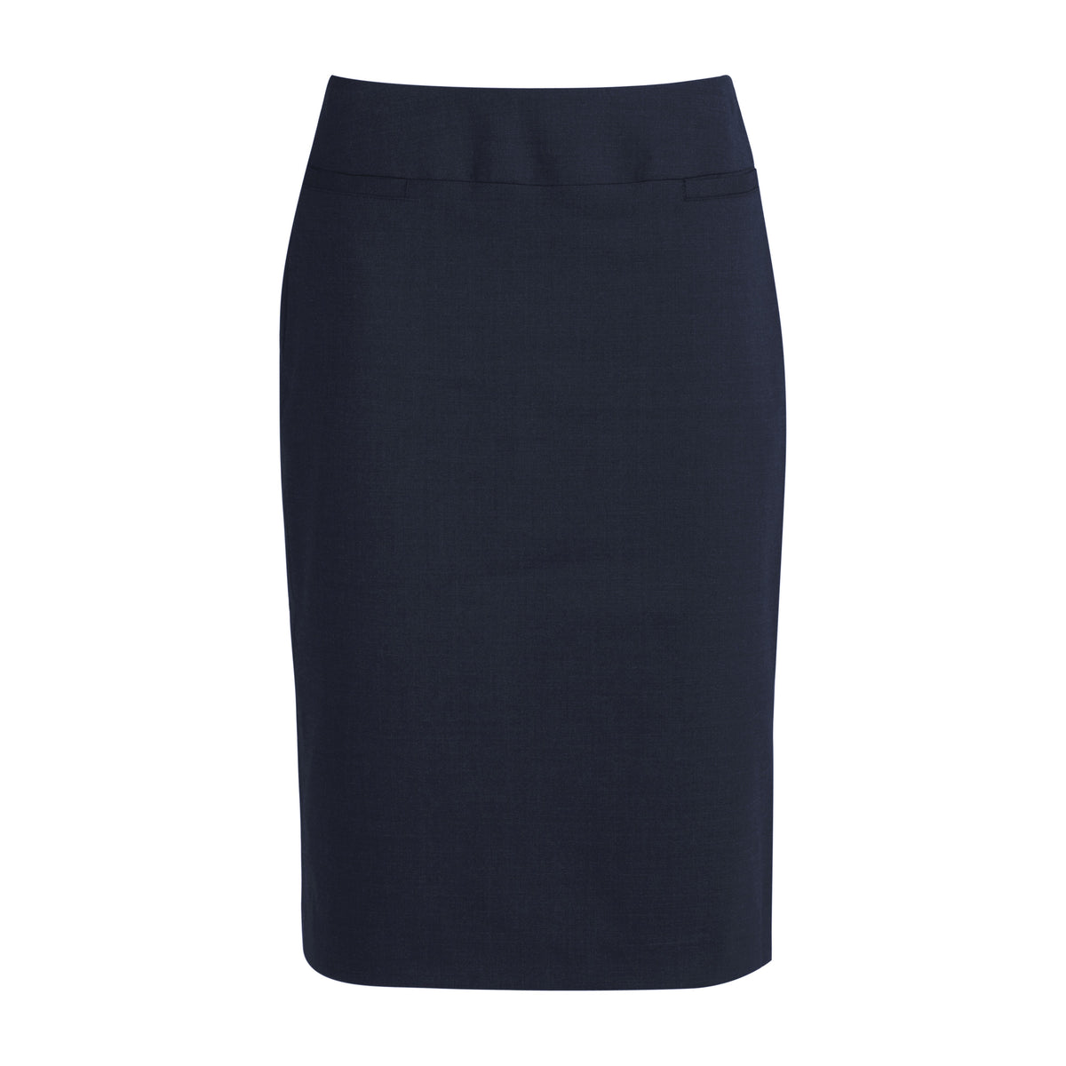 Biz Corporates Cool Stretch Womens Relaxed Fit Lined Skirt 20111 in Navy