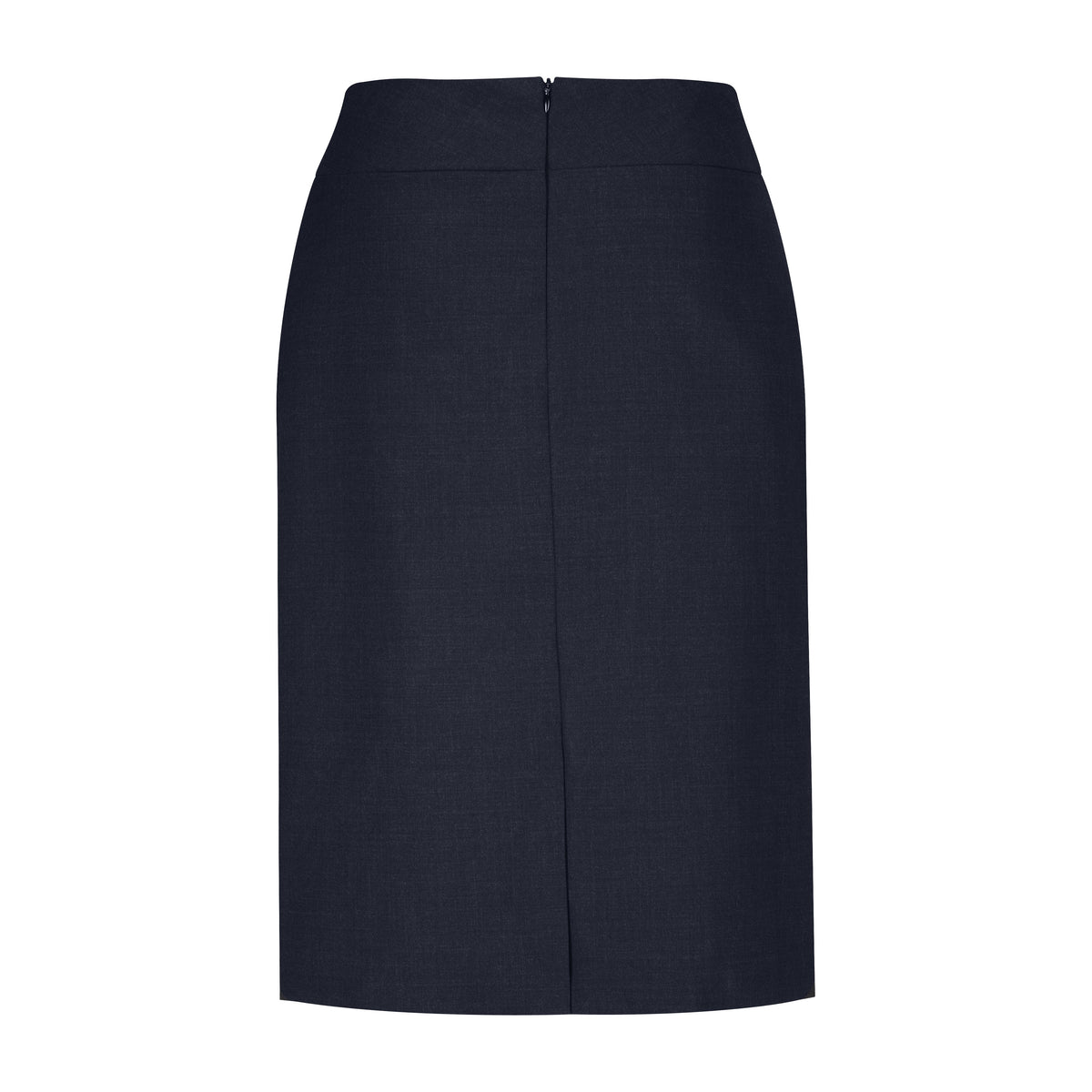 Biz Corporates Cool Stretch Womens Relaxed Fit Lined Skirt 20111 in Navy, view 2