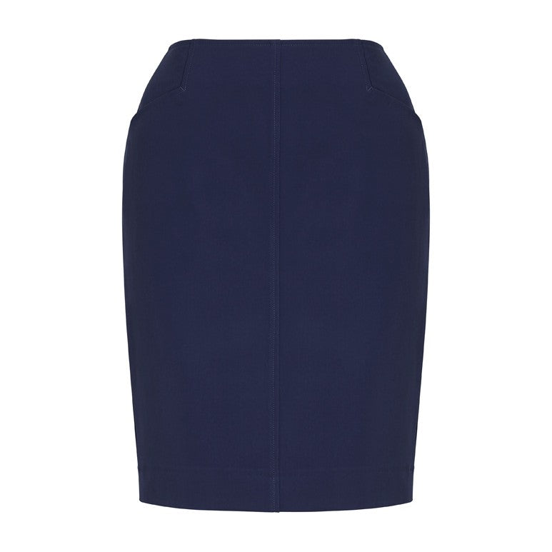 Biz Corporates Siena Womens Bandless Pencil Skirt 20717 in Marine